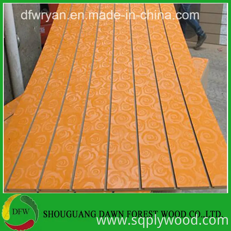 Good Quality 15mm Melamine Faced Slot MDF